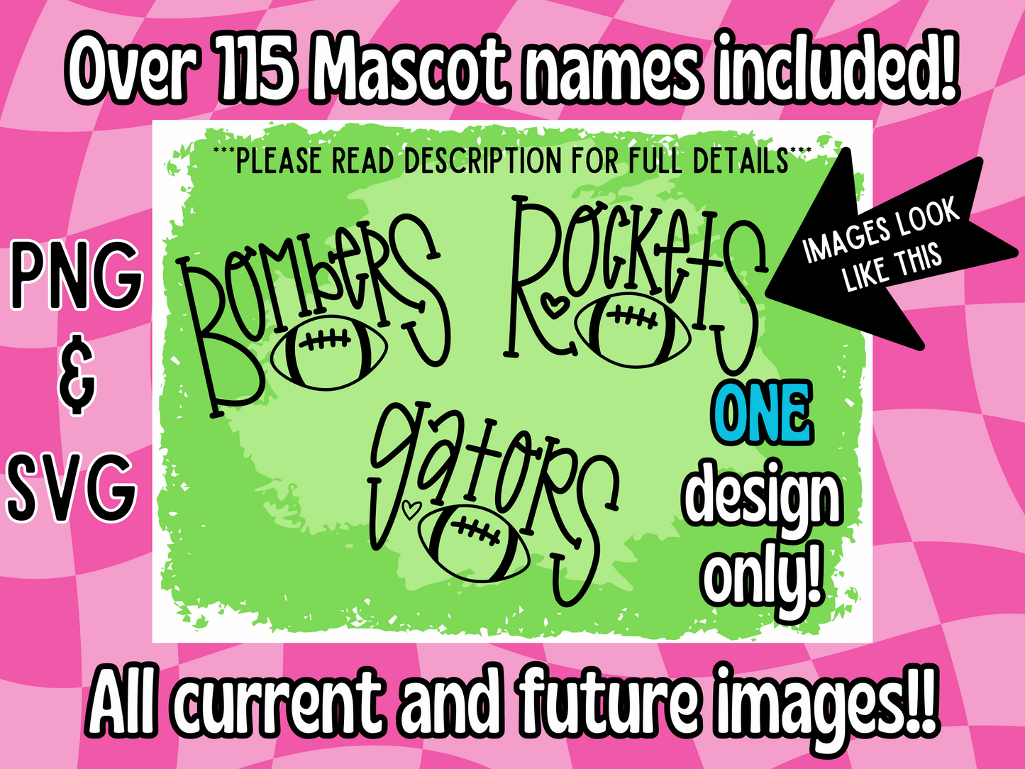 Doodle Mascot Bundle, Mascot names Bundle