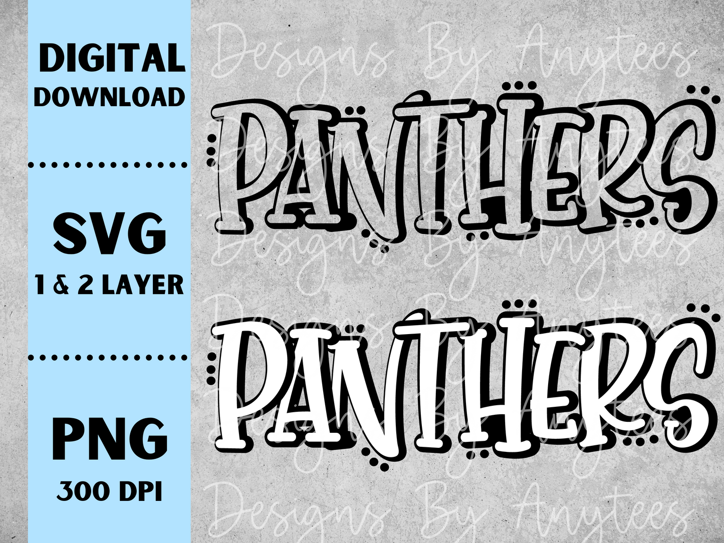 Panthers Cartoon Mascot SVG PNG