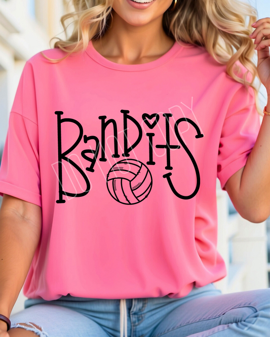 Bandits Doodle Volleyball