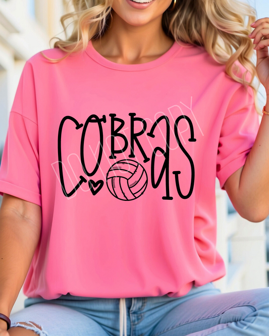 Cobras Doodle Volleyball